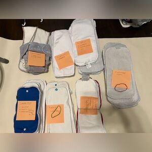 BIG bundle of cloth diaper inserts assorted